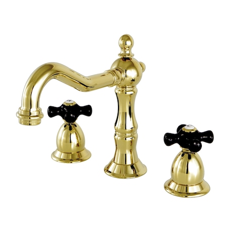 Kingston Brass KS1972PKX Duchess Widespread Bathroom Faucet W/ Brass Pop-Up, Brass KS1972PKX